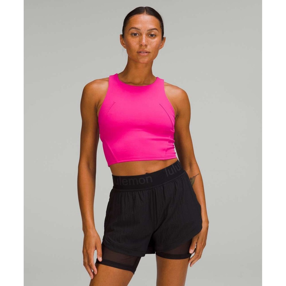 Lululemon Invigorate Training Tank TopSonic Pink Size 4 Womens Workout Pads